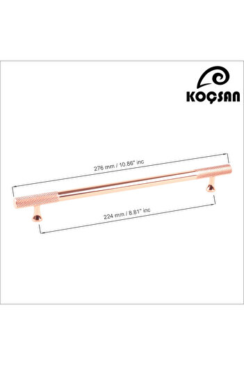 KOÇSAN Apex Rose 224 Mm Mâner Mobilier Bucătărie Country de Lux Dulap Sertar