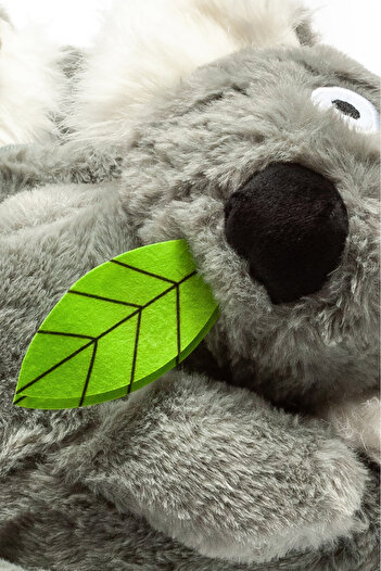 Twigy Koala Kadın,Garson Boy Hayvanlı Panduf Gri 36/41