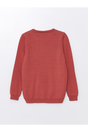 LC Waikiki Crew Neck Long Sleeve Girl's Knitwear Sweater