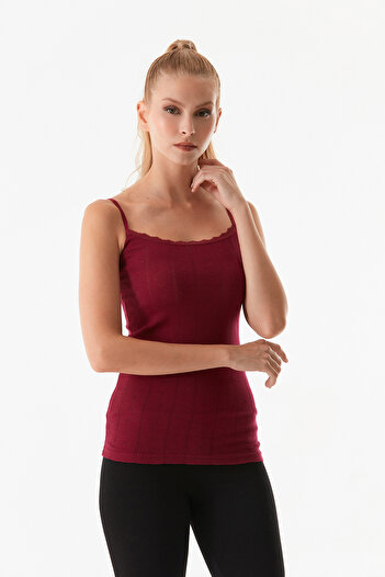 Fulla Moda Lace Strappy Undershirt