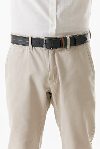 Fulla Moda Classic Belt - Faux Leather