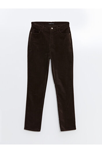 LC Waikiki Skinny Fit Velvet Γυναικείο Παντελόνι
