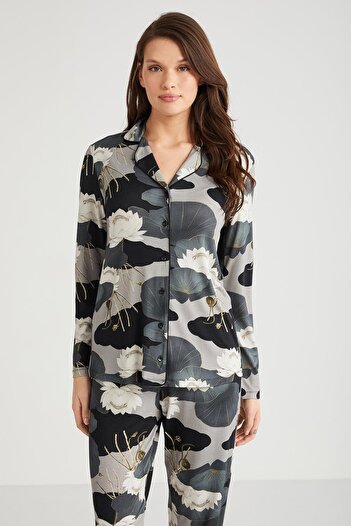Penyemood Floral Patterned Shirt Set