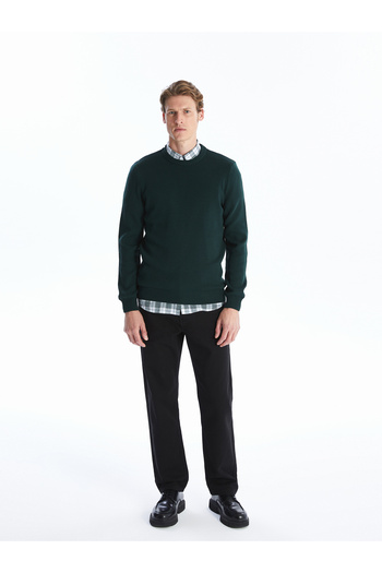 LC Waikiki Crew Neck Long Sleeve Men's Knitwear Sweater