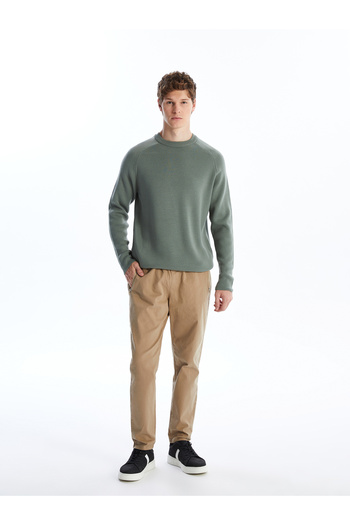 LC Waikiki Crew Neck Long Sleeve Men's Knitwear Sweater - W4Ba27Z8