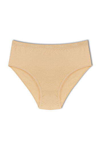 HNX 3-Piece Cotton High Waist Large Size Women's Panties