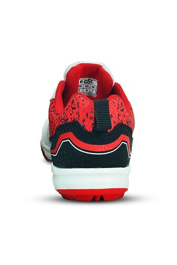 DSC Zooter Cricket Shoe | Color: White & Red | Size:  4 UK/5 US/39 EU | For Mens & Boys
