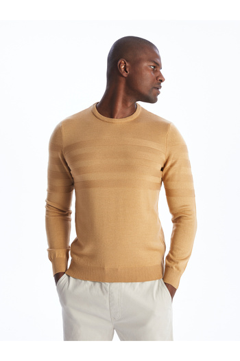 LC Waikiki Crew Neck Long Sleeve Men's Knitwear Sweater