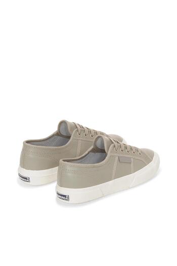 Superga 2750 Tumbled Leather Unisex Gri Sneaker