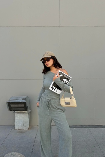 Eka Γυναικείο Σετ Παντελόνι Crop Elastic 1009-0360