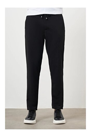Presto Erkek Jogger Örme Slimfit Pantolon Likralı Siyah 3318-001
