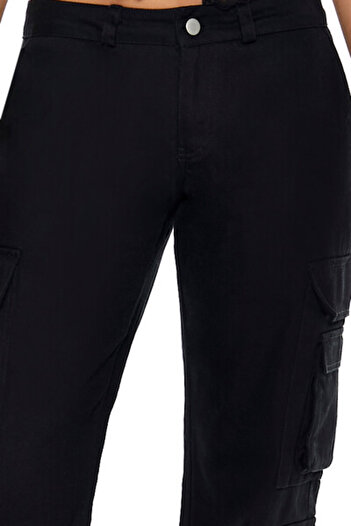 Forever 21 Twill-Low-Rise Kargo Pantolon