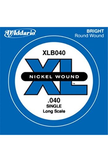 doremodam Daddarıo Xlb040 Bass Guitar Single String, (Left), XL Nickel Wound, 0.040 g Bass String Single Nickel Round Wound Lo