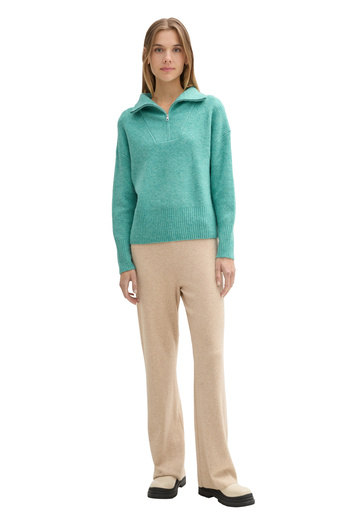 Tom Tailor Denim Troyer cu fermoar confortabil