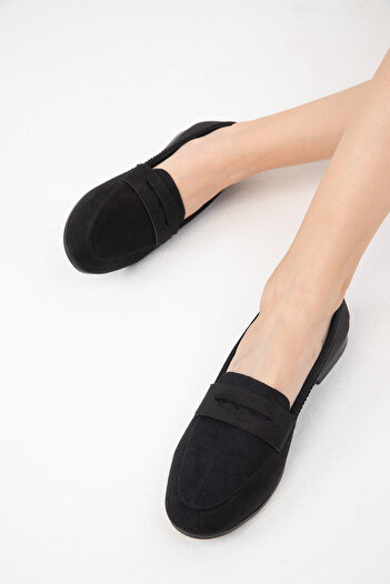 SOHO 19866 Model Suede Women's Ballerinas - Black