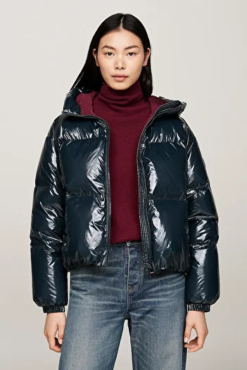 Tommy Hilfiger New York down Gloss Jkt - mikina s kapucí