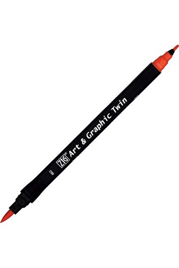 Zig Twin Tut-80 Brush Tip Marker Slate Gray 082