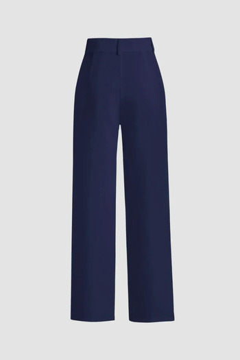 Hiccup High Waist Straight Trousers