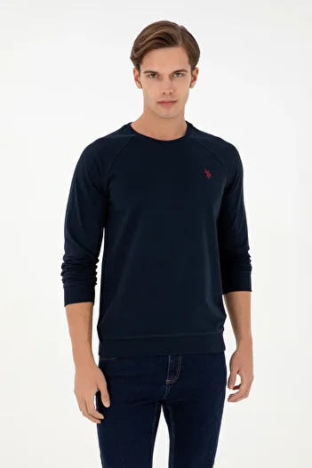 U.S. Polo Assn. Чоловічий темно-синій базовий світшот 50295159VR033