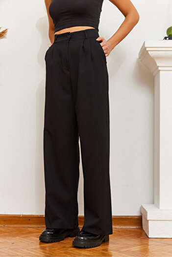 Bianco Lucci Women's Pocket Palazzo Trousers 60361001