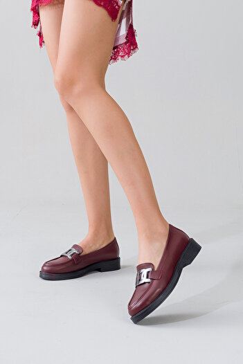 GNS Shoes Обувки от естествена кожа с кафява катарама за жени Loafer