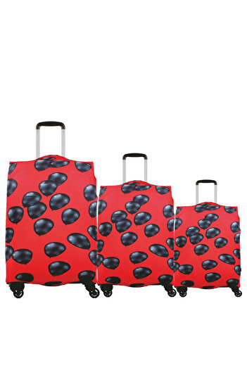 MY SARACİYE My 16 Balloons - Large, Medium, Cabin Size Saddle Suitcase / Suitcase Cover Set