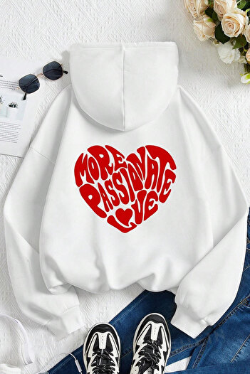 uyguntarz Více Love Printed Cotton Oversize mikina