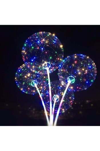 digitalavm akıllı alışveriş adresiniz 3 m Led Transparent Balloon Stick Full Set Lighted Balloon