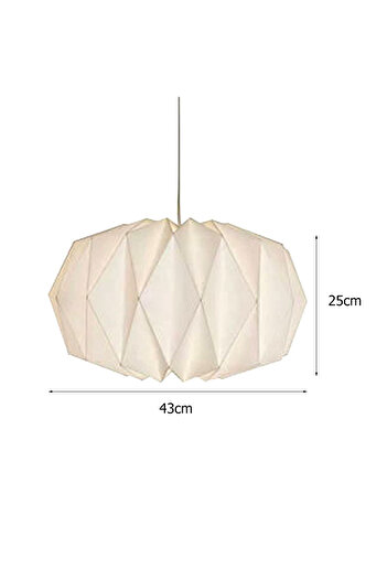 APWIKOGER Nordic Creative - Paper Lamp Holster with Origami Lantern, Foldable Hanging and Light Pendant
