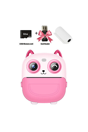 Choice S5-Pink Children Digital Camera Instant Print for Kids Thermal Print Camera Instant Photo Printing C