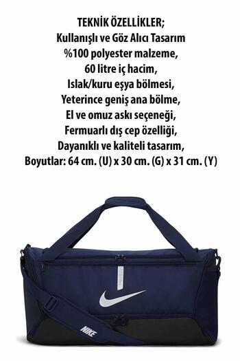 Nike Спортивна сумка B7 (M) 60 LT 64(Ш)x30(Г)x31(В) Унісекс спортивна та дорожня сумка NK8090RS-Синя