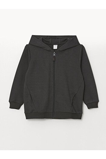 LC Waikiki Lcw Kids Hooded Boy Zippered Sweatshirt