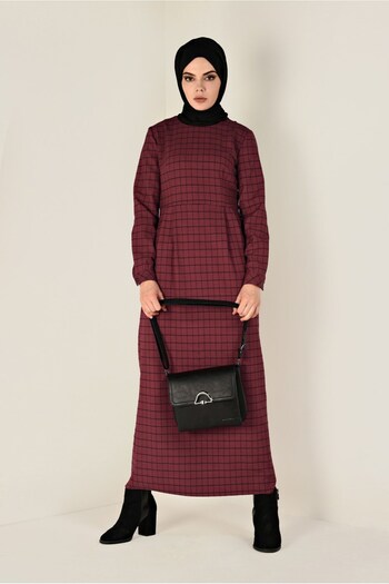 Alvina Square Patterned Pocket Dress 4832