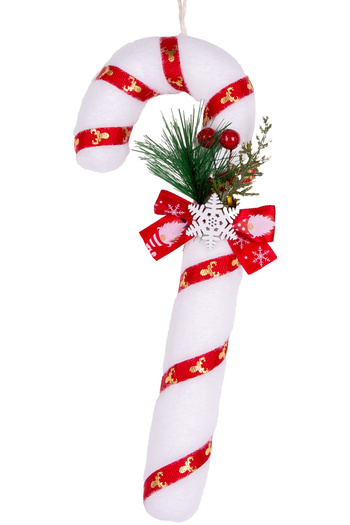 Herdekora Christmas Ornament Christmas Decorated Walking Stick Red-White 10X26 Cm.