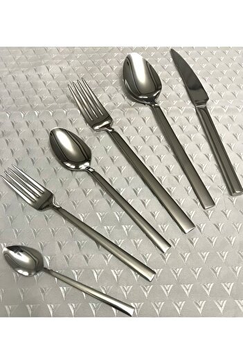 Kardelen Çubuk 72 Piece 10.oo Mm Knife Spoon Fork Set for 12 Persons