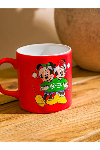 LC Waikiki LCW HOME Karışık Baskılı Mickey ve Minnie Mouse Baskılı Porselen Kupa 350 Ml