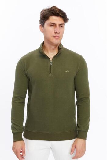 Rey Polo Judge Collar Zippered Thessaloniki Sweater