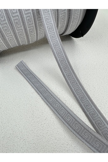paşateks since 1995 şekil 1.2 cm Jacquard Rubber-5 Meters-Grey