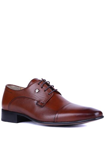 Fosco Men's Classic Genuine Leather Shoes Tan - 2239 6964