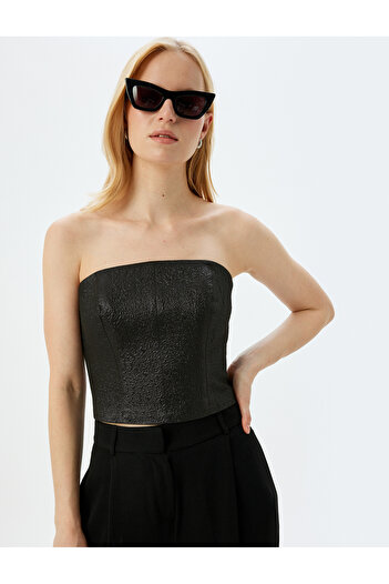 Koton X Inji - Strapless Crop Blouse