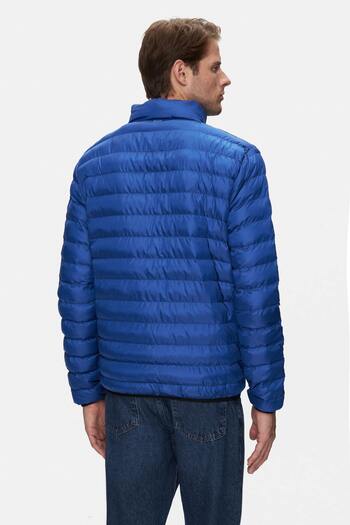 UCLA NORTHWIN Mavi Fermuarlı ve Cepli Polyester Standard Fit Erkek Mont