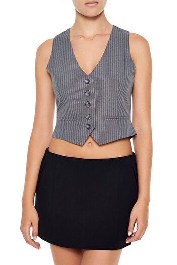 Forever 21 Çizgili Yelek