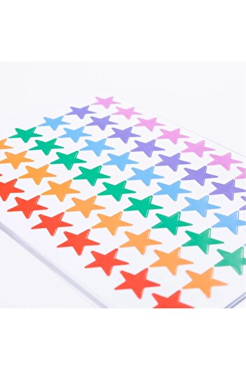 Major Selection Set autocolante stea cu culori mixte, 54 buc