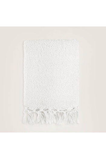 Chakra White Grenado Face Towel - 50X90 cm