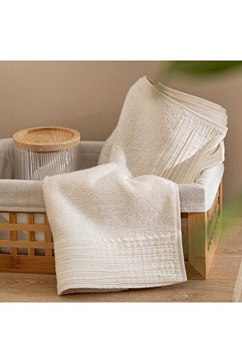 Chakra 30X50 cm Grasse Hand Towel - Natural