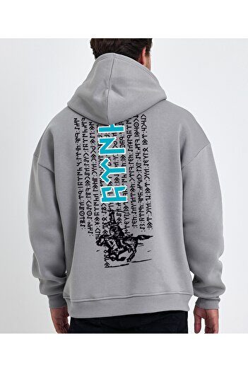 Uniquetex Vek Gokturk Alphabet - Special Design Oversize Sweatshirt Hoodie V2