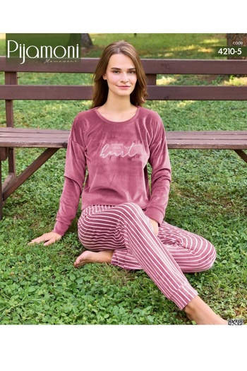 Pijamoni FRENCH VELVET PAJAMAS SET
