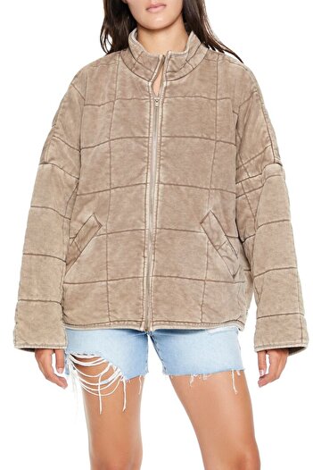 Forever 21 Dik Yakalı Kapitone Ceket