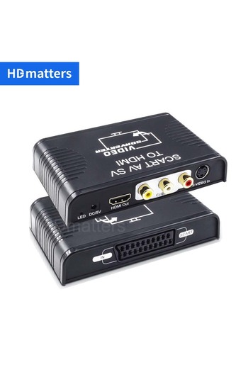 Choice Other check note Scart to HDMI converter 3-in-1 composite AV S-video Scart to HDMI cable converter S