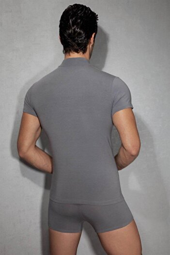 Doreanse Men's Modal Short Sleeve Turtleneck T-Shirt 2730